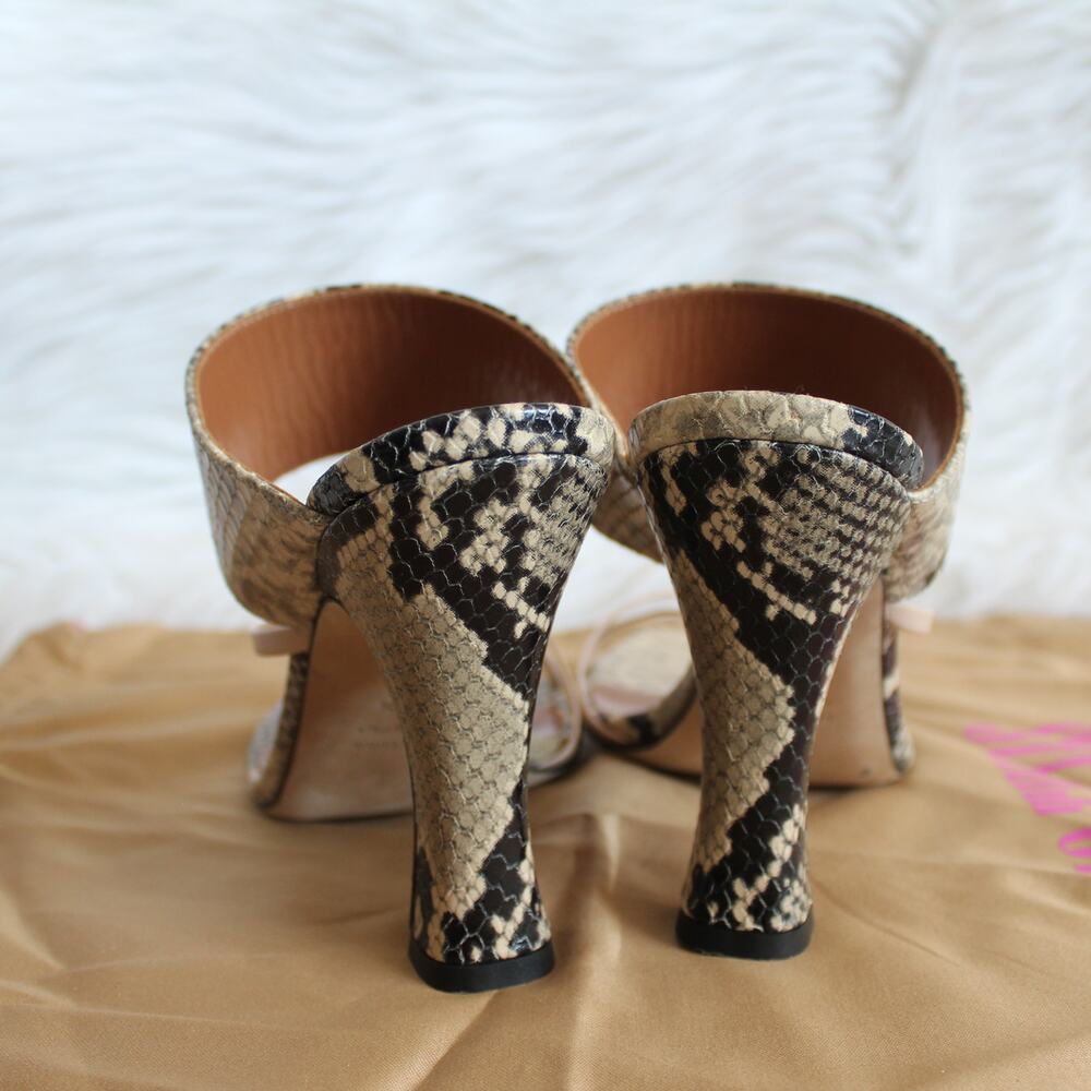 Paris Texas Python Snake-Embossed Leather Criss C… - image 7